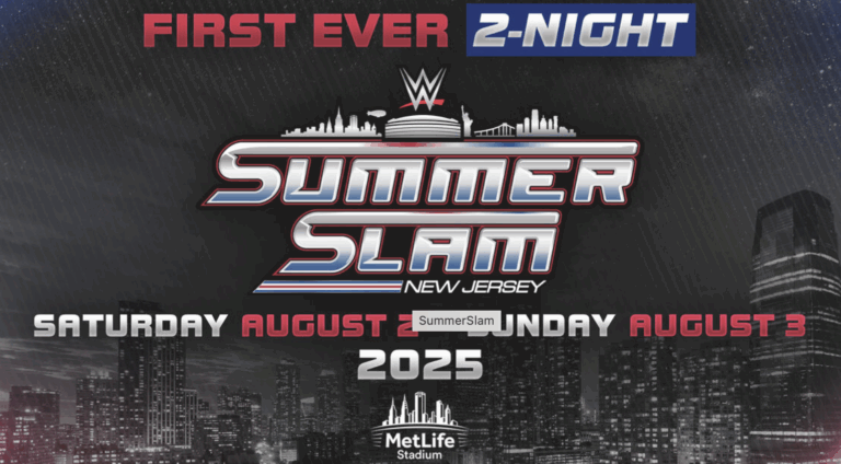 WWE SummerSlam event graphic which includes IC title match between Dominik Mysterio and AJ Styles